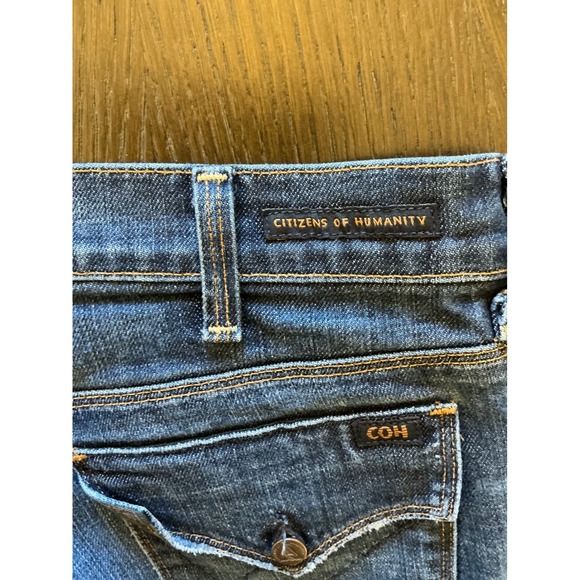 Citizens of Humanity 2000s Kelly Vintage Jeans Blue Low Rise Flap Pocket Size 28 - Picture 10 of 16